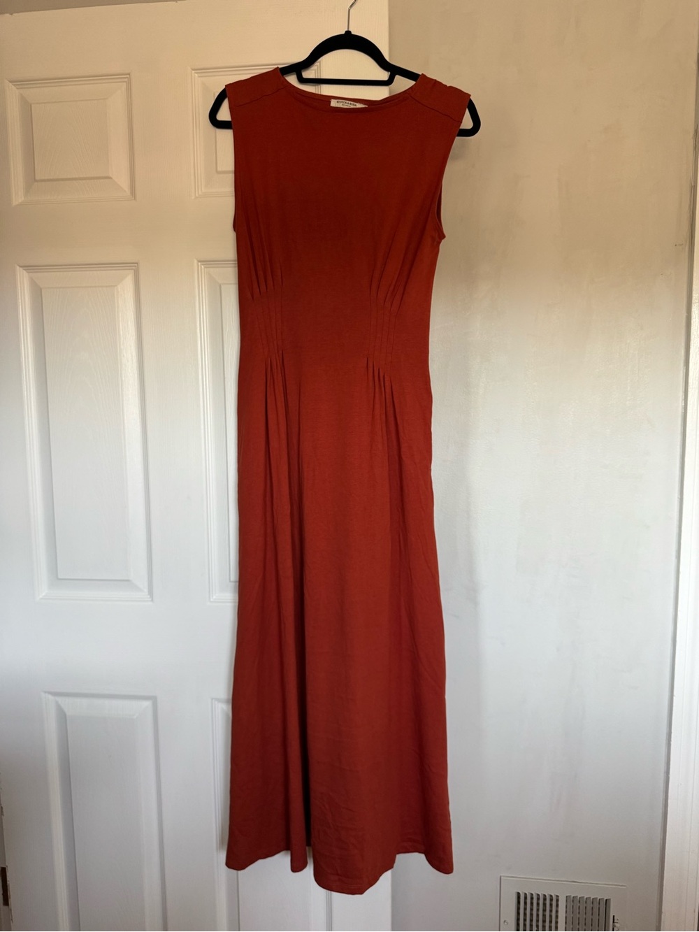 Scotch & Soda Sleeveless Rust-Orange Maxi Dress
